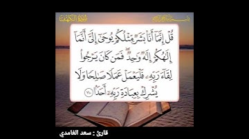 سورة الكهف آية 110