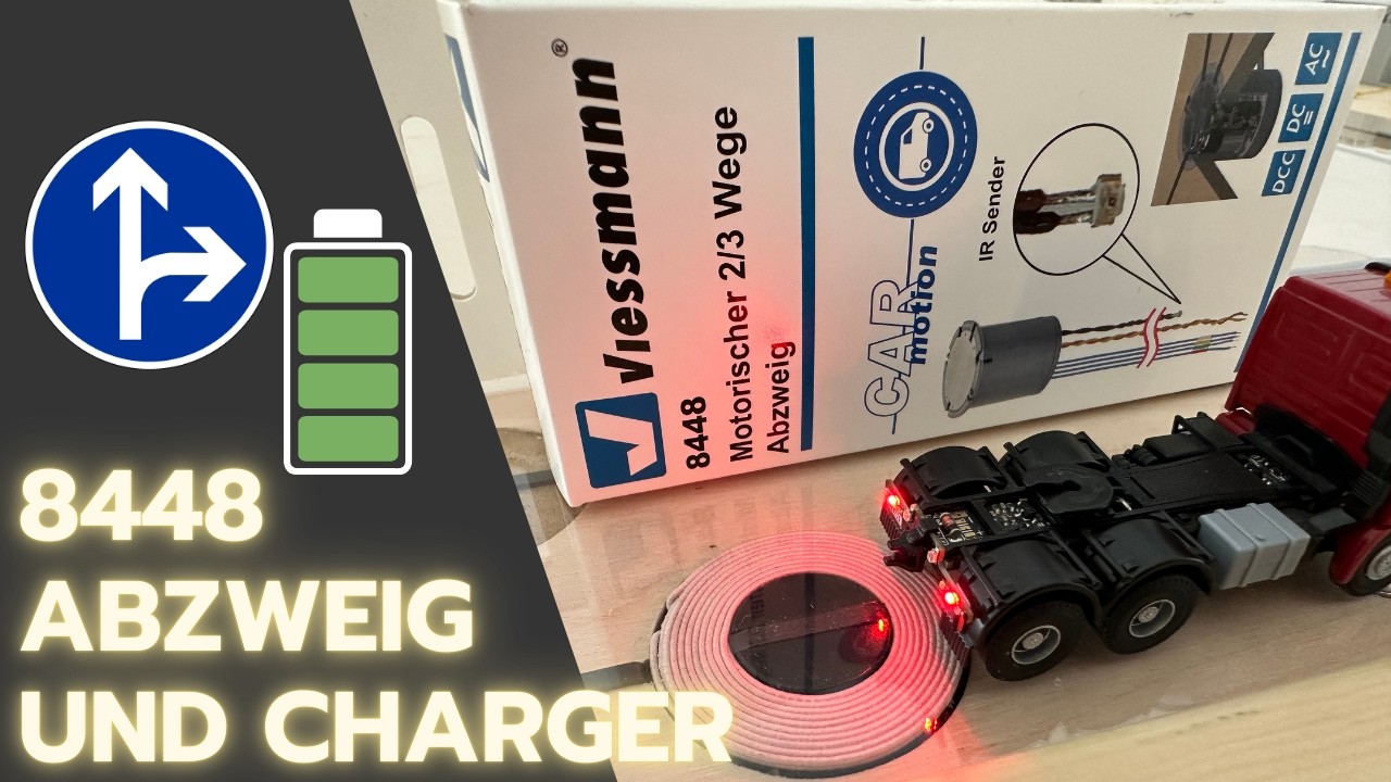 Abzweig 8448 + Charger 8408 Zusammenspiel Bushaltestelle Viessmann CarMotion 2/3 Wege Teil 5 02.2026