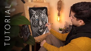 How to Draw Realistic Tiger!