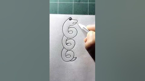 How To Draw A Snake 🐍🐍from Numbers 666 (very easy) #shorts #art