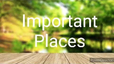 Chapter 14 Important Places |Class 1 EVS DAV