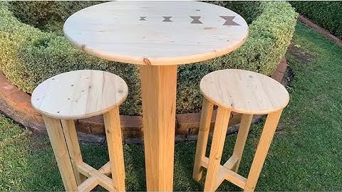 Bar stools with Pub style table - DIY WoodWorking .