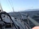 Nikko sailing across Strait of Georgia