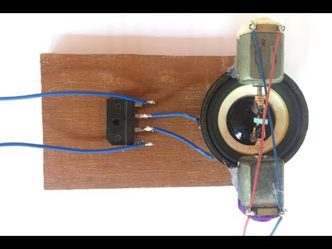 Experiment Mini Speaker As Generator