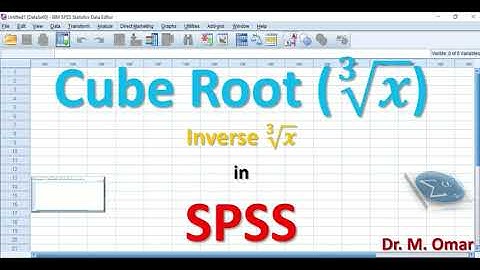 Cube Root and Inverse in SPSS