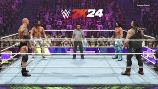 WWE 2K24 - Batista Vs Seth Rollins Vs Bray Wyatt Vs AJ Styles FATAL 4 WAY MATCH (PS5)