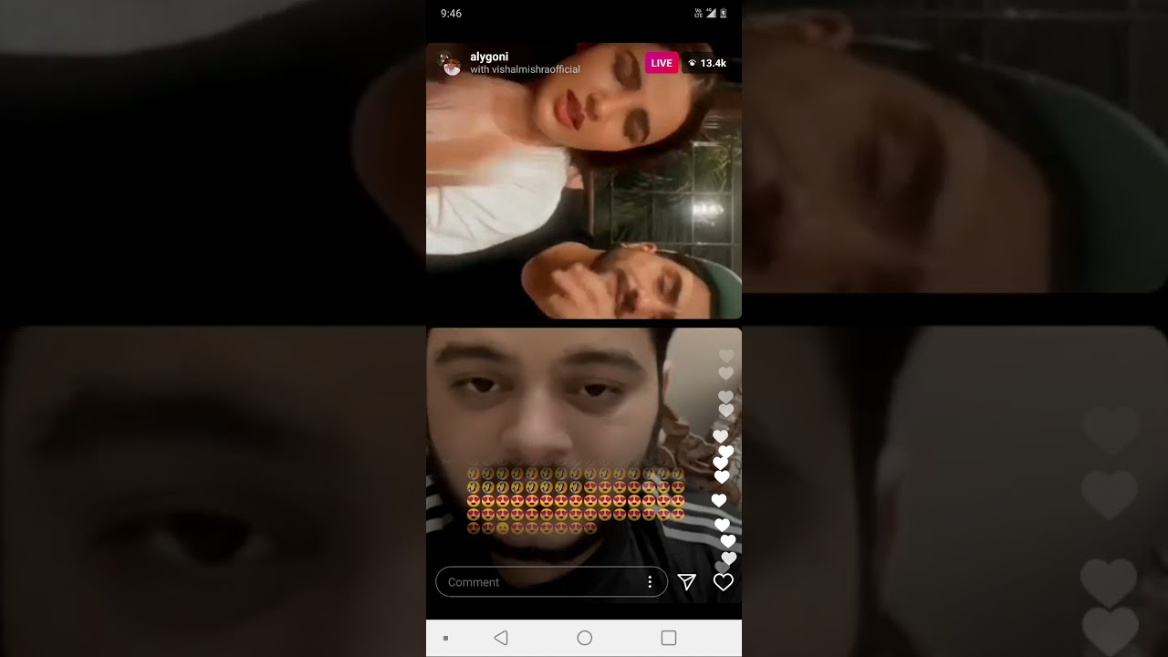 Aly Goni and Jasmin Bhasin and Vishal mishra official today live Instagram #Aly Goni #Jasmin live😘.