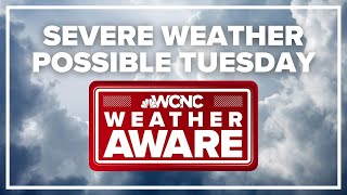 Severe weather possible in Charlotte, NC: #WakeUpCLT To Go image