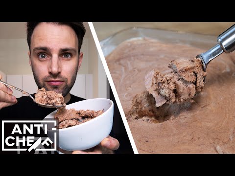 No-churn peanut butter fudge ice cream, from the video
