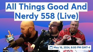 ATGN 558: Wille Tricked Us!
That’s right folks, we are back after an extended hiatus. Thanks for hanging in there with us during the break but now its a return to all the good old fashioned geeky talk. This week Chis has the latest on Prime Video’s Spider-Man Noir series, Bachman wants to talk about Happy Gilmore 2, and Willie is excited about the addition of Dungeons and Dragons content to Dead by Daylight.
For a full rundown of the show check out our show notes: https://bit.ly/ATGN558
Look for us LIVE Sunday mornings (11 AM EST) by checking out http://www.gonnageek.com/live where you will be either to participate via our chat room. We are also available via Twitter (@ATGNPodcast) Facebook (facebook.com/ATGNPodcast) e-mail (atgnpodcast(at)gonnageek.com) or our ATGN Hotline at 304-806-ATGN.
All Things Good And Nerdy is a proud member of the Gonna Geek Network. ATGN 558: Wille Tricked Us!