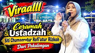 '' VIRAL '' SERMON BY SITI CHUMAEROTUR ROFI'ATUR RIZQOH FROM PEKALONGAN AT A PUBLIC RELIGIOUS GAT...