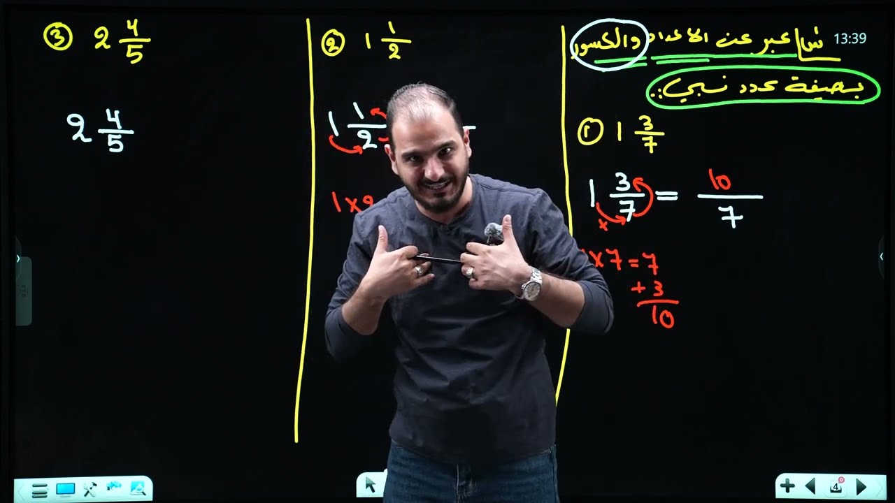 الاول متوسط / الفصل الثاني / الاعداد النسبية محاضرة 1