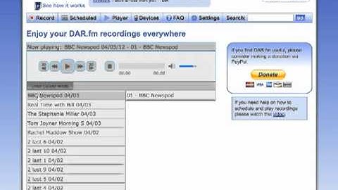 Record Sirius XM radio? Use DAR.fm to record radio shows