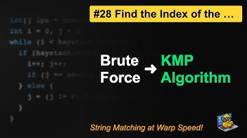LeetCode #28: Find the Index of the First Occurrence in a String in Java | Brute Force vs KMP