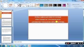 IEEE 2017-2018 POWER ELECTRONICS ULTRA LARGE GAIN STEP UP COUPLED INDUCTOR DC DC CONVERTER WITH ASYM