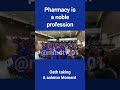 Oath taking into Pharmacy, a noble profession. Every line of the oath carries weight. #graduation