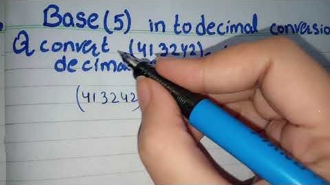 Base 5 to Decimal Conversion, Base 5 to Decimal Conversion in Urdu