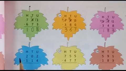 PVI MATHS LESSON # 39 (PART 2) EX 3.2 (Q 13 - 24) DATED:29/06/2020 TOPIC: SUBTRACTION