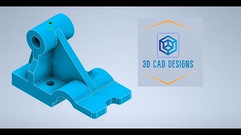 Autodesk Inventor Tutorial: How to Design a 3D Part using Extrude, Extrude Cut, Fillet, Plane, ....