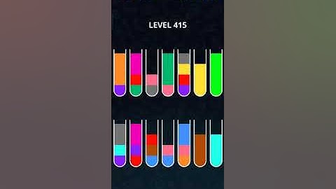 COLOR SORT PUZZLE LEVEL 415