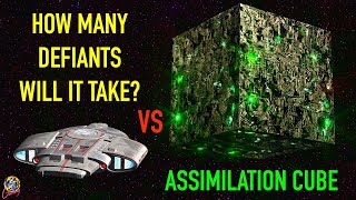 How Many Defiants To DESTROY A Borg Cube - Star Trek Starship Battles screenshot 1
