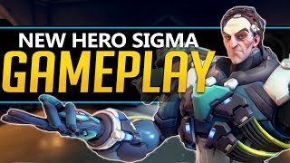 Overwatch New Hero Sigma Gameplay - Talon Tank