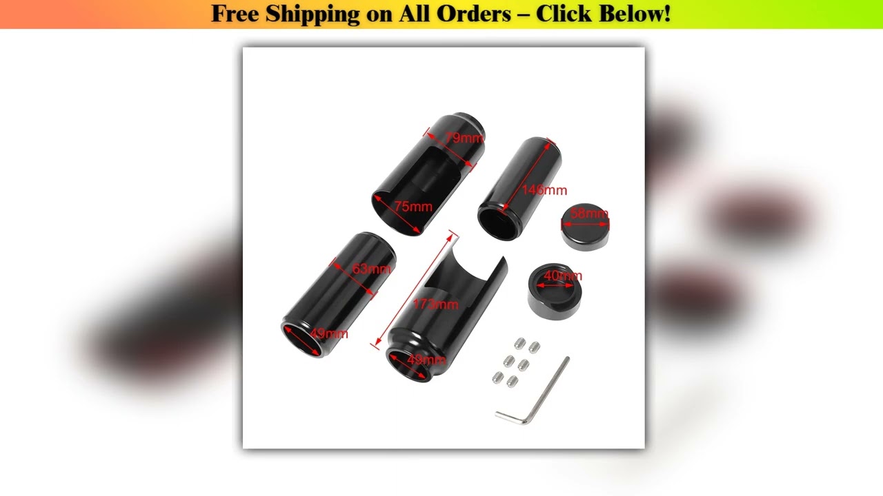 Black/ Chrome Motorcycle Front Upper Lower Fork Cover Tube Cap Set Aluminum For Harley Softail