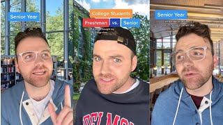 Freshman Year vs. Senior Year of College | Shorts/TikTok Compilation | Scott Frenzel