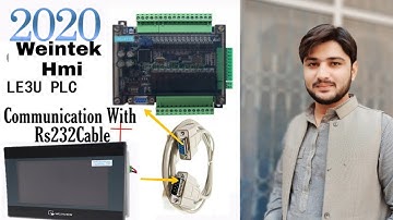 Weintek hmi connection with Fx3u Plc With Rs232 cable