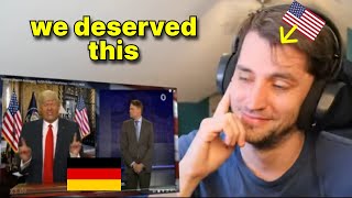 American reacts to German TV making fun of Donald Trump