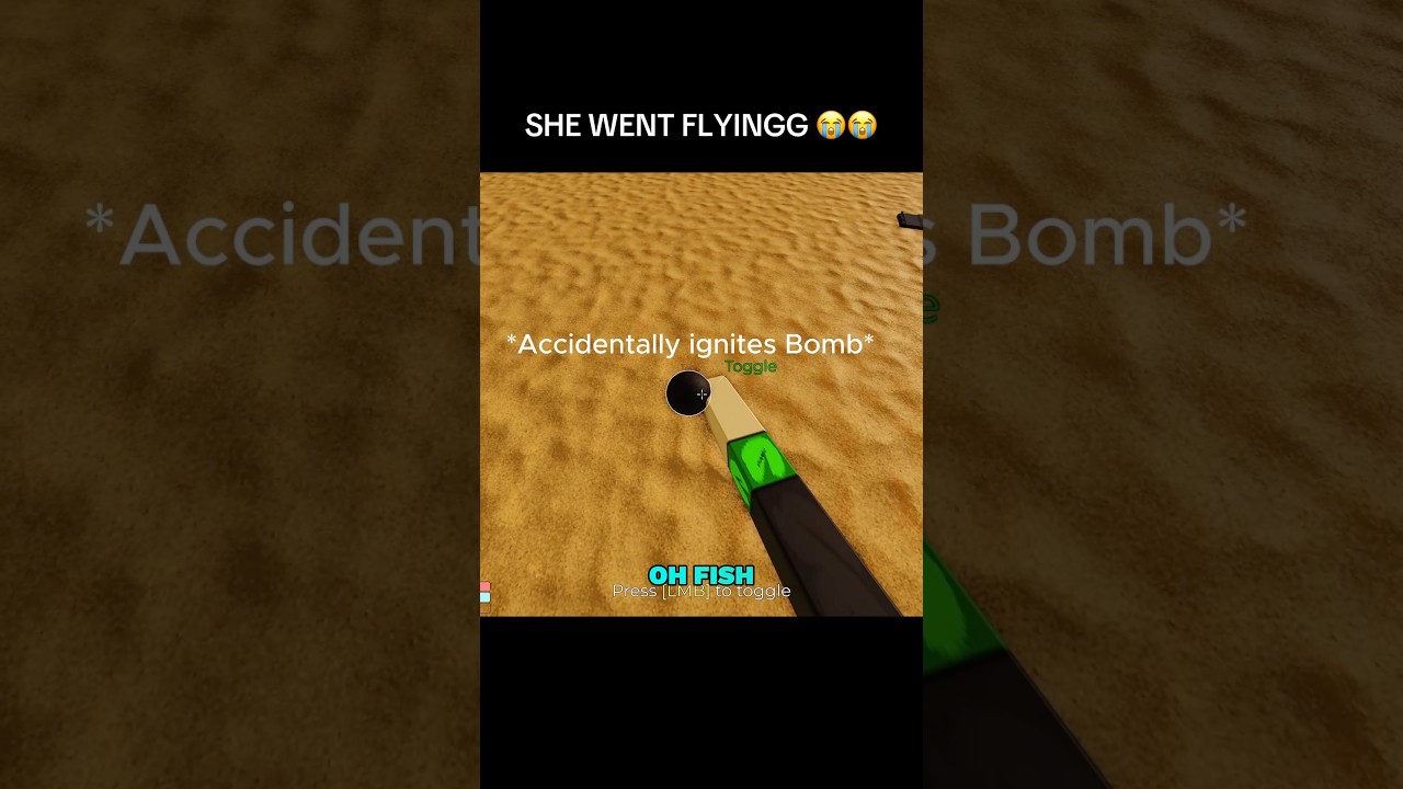 SHE WENT FLYINGGG 😭😭 #roblox #robloxmemes