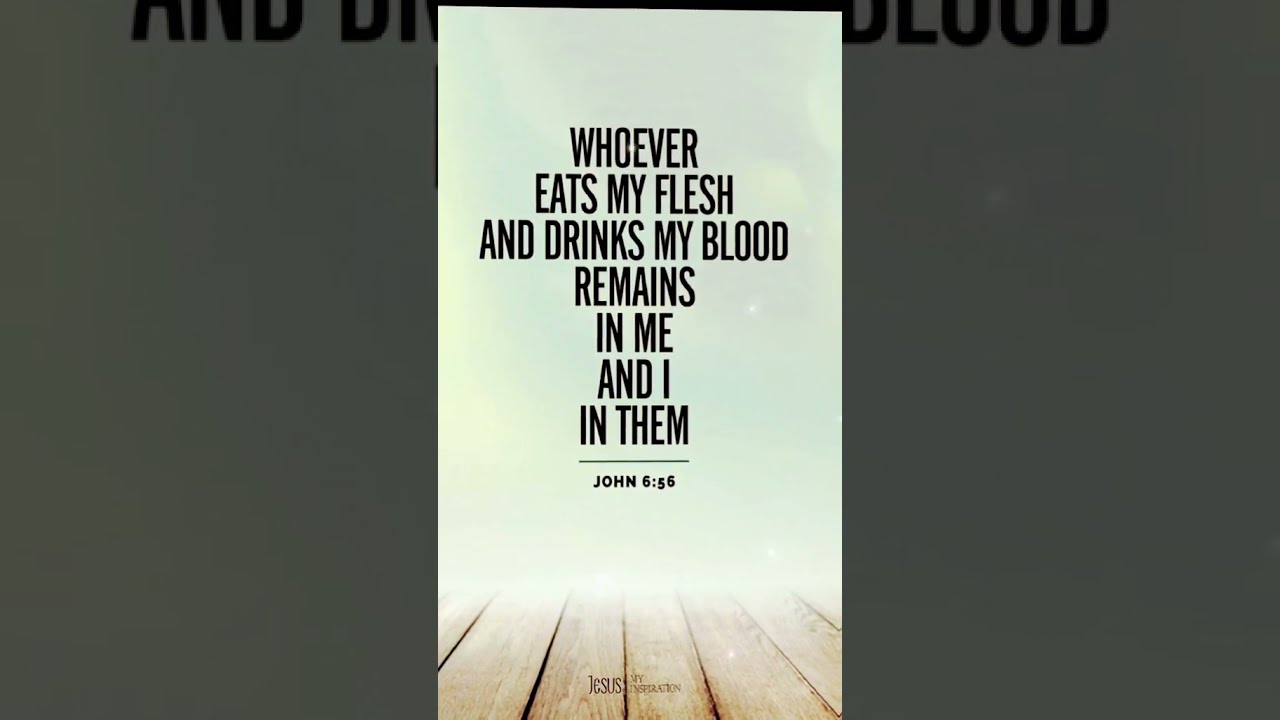 Whoever Eats My Flesh And Drinks Blood Remains In Me I Them Shorts