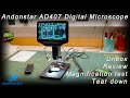 Andonstar AD407 HDMI Digital USB Microscope [unbox, review, magnification test, tear down]
