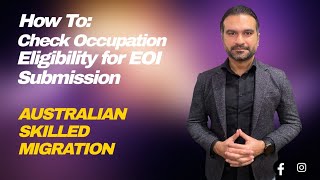 How to Check Occupation Eligibility for Australian States I EOI Submission I Skilled Occupation List