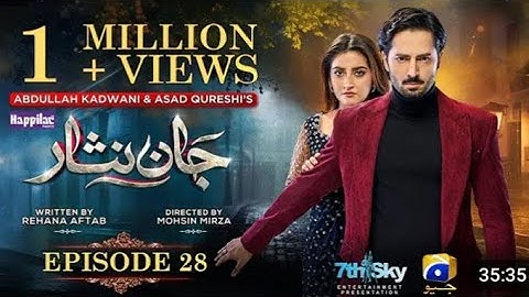 jaan Nisar EP 28 -(Eng sub ) Digitally presented by happilac paints - 6th July....