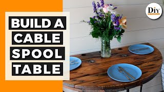 Build a Table from a Cable Spool