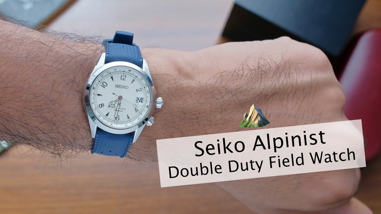Seiko White Alpinist SPB119J Review - Double Duty Field Watch - YouTube