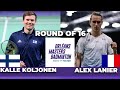 Alex lanier fra vs kalle koljonen fin r16 orleans masters badminton 2024