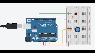 TinkerCad Potentiometer with LED