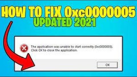 The application was unable to start correctly (OxcOOOOOO5) and(OxcOOOOOe5) Windows 7\8\10