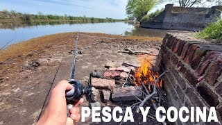 PESCA Y COCINA, BAGRES, TARUCHAS, CAMPO / Pesca en Zanjon