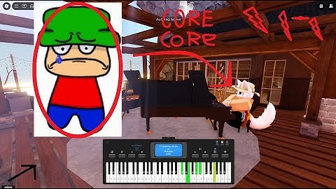 I broke a string making this part (Corecore piano) on Roblox piano