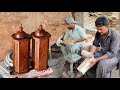 The Fascinating Process of Making Hand Carved Wooden Lamp || How to Build a Large Wooden Desk Lamp