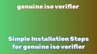 Celebrity Easy Steps to Install genuine iso verifier with Activated License Wealth