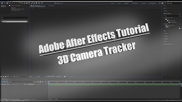 HowTo: Adobe After Effects : Tutorial : 3D Camera Tracker