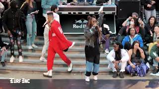 Pandora Marie vs Popping Jun Battle 2 TOP 16 TURFinc Red Bull Dance Your Style Oakland Frank Ogawa P