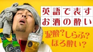 お酒の場で「酔い具合」を適切にあらわす英語【#99】