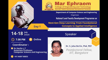 FDP Day 1: Next-Gen Deep Learning: From Foundational Concepts to Applied Intelligence