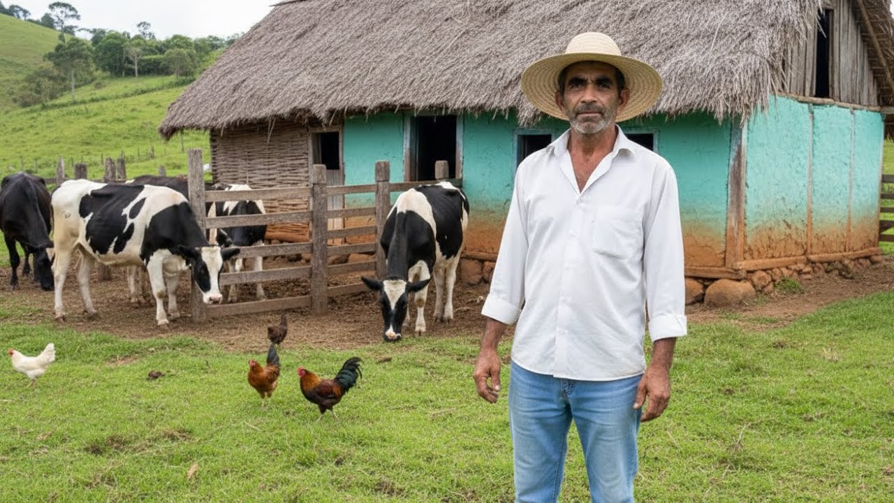 ELE FICOU SOZINHO NO SÍTIO E AOS 65 ANOS ELE NUNCA CASOU
