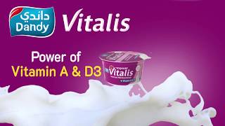 Get Stronger Bones from Dandy Vitalis Fresh Yogurt & Laban, with the Power of Vitamin A & D3